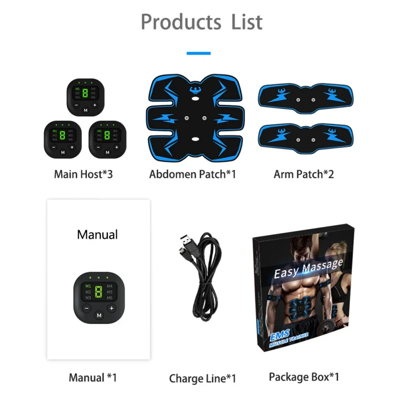 

EMS Hip Trainer Muscle Stimulator Trainer ABS Fitness Lifting Buttock Trainer Fitness Body Slimming Stickers Massager Unisex