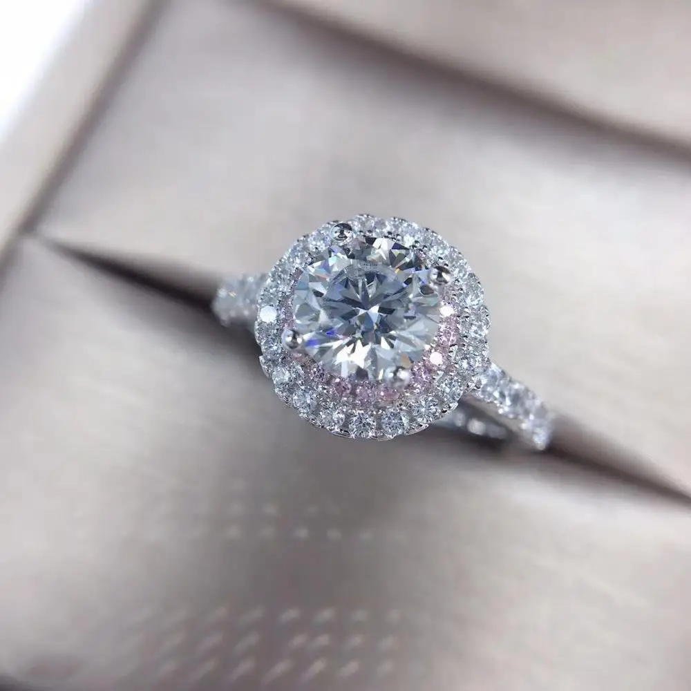 

Classic Lab Diamond Ring 925 sterling silver Engagement Wedding band Rings for Women Bridal Gemstones Fine Party Jewelry