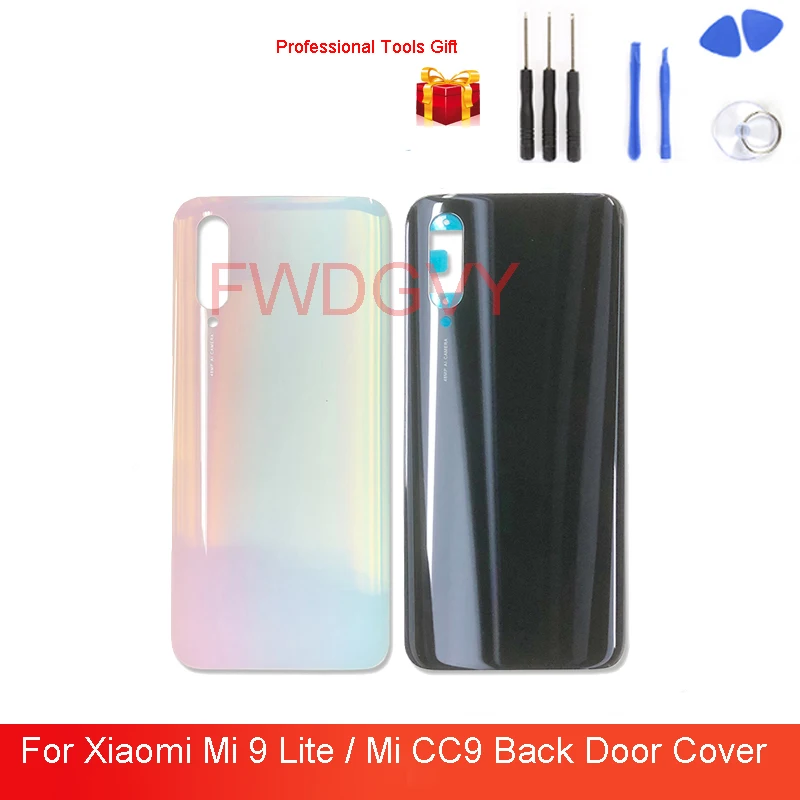 

6.39" Original New For Xiaomi Mi9 Lite Back Battery Cover Glass Rear Door Housing For Xiaomi Mi CC9 Battery Case