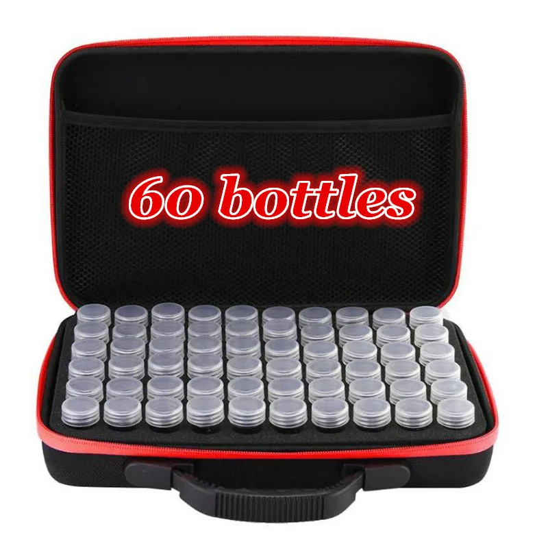 Новинка! 60 бутылки коробка для алмазной живописи инструментов хранения багажа