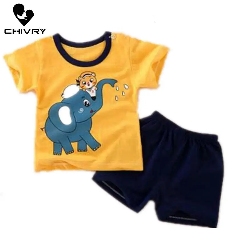 Новый 2020 наборы детские для мальчиков летняя футболка с короткими рукавами и