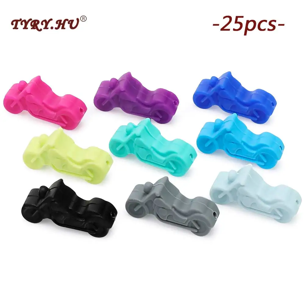 

Бусины для прорезывания зубов детские из пищевого силикона, 25 шт., жевательная для прорезывания зубов