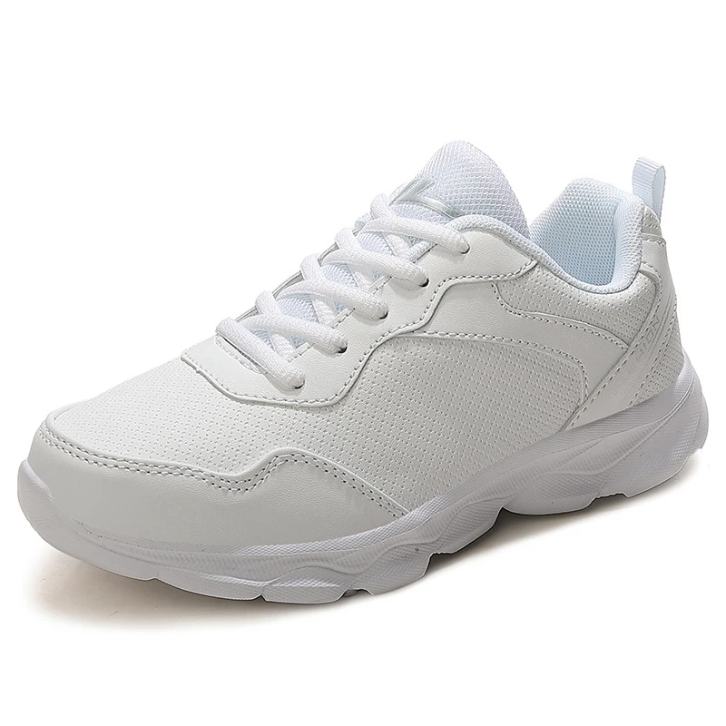 Big Size Women's Sneakers Spring PU Leather Light White Female Platform Vulcanized Shoes Autumn Casual Breathable Sports Loafers