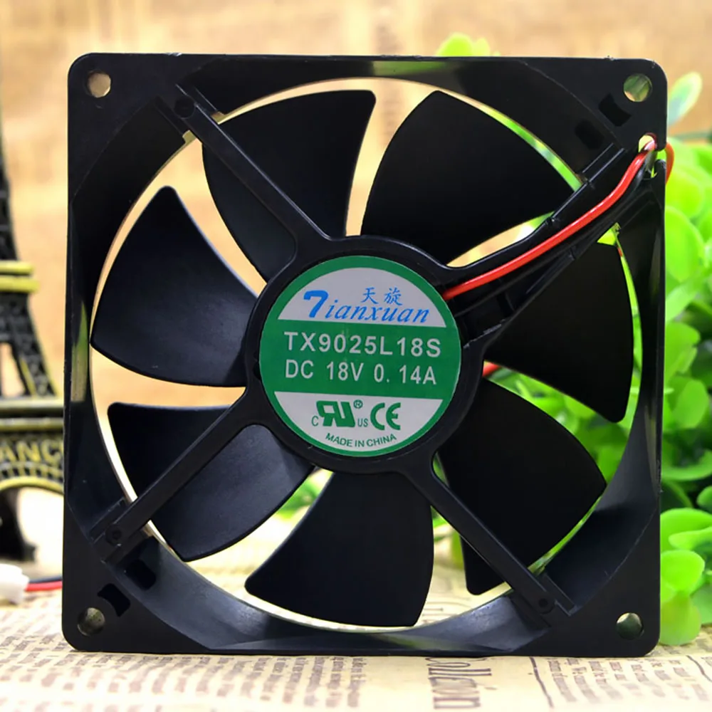 TX9025L18S DC 18V 0.14A 9CM 9025 охлаждающий вентилятор для шкафа холодильника высокого