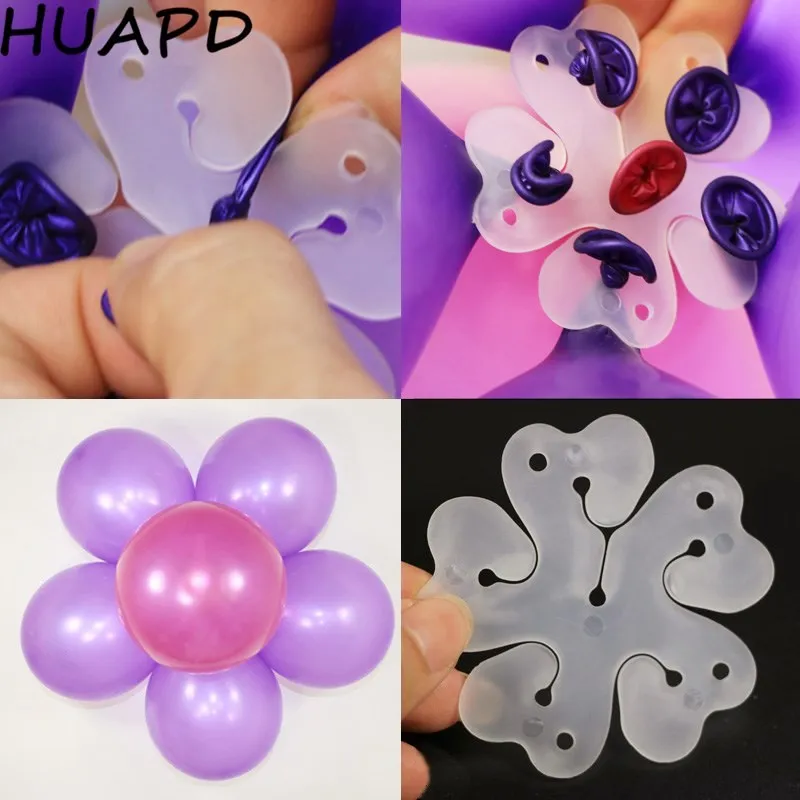 10 шт пластик Слива шар зажимы уплотнения клея стикер для Рождества Одежда