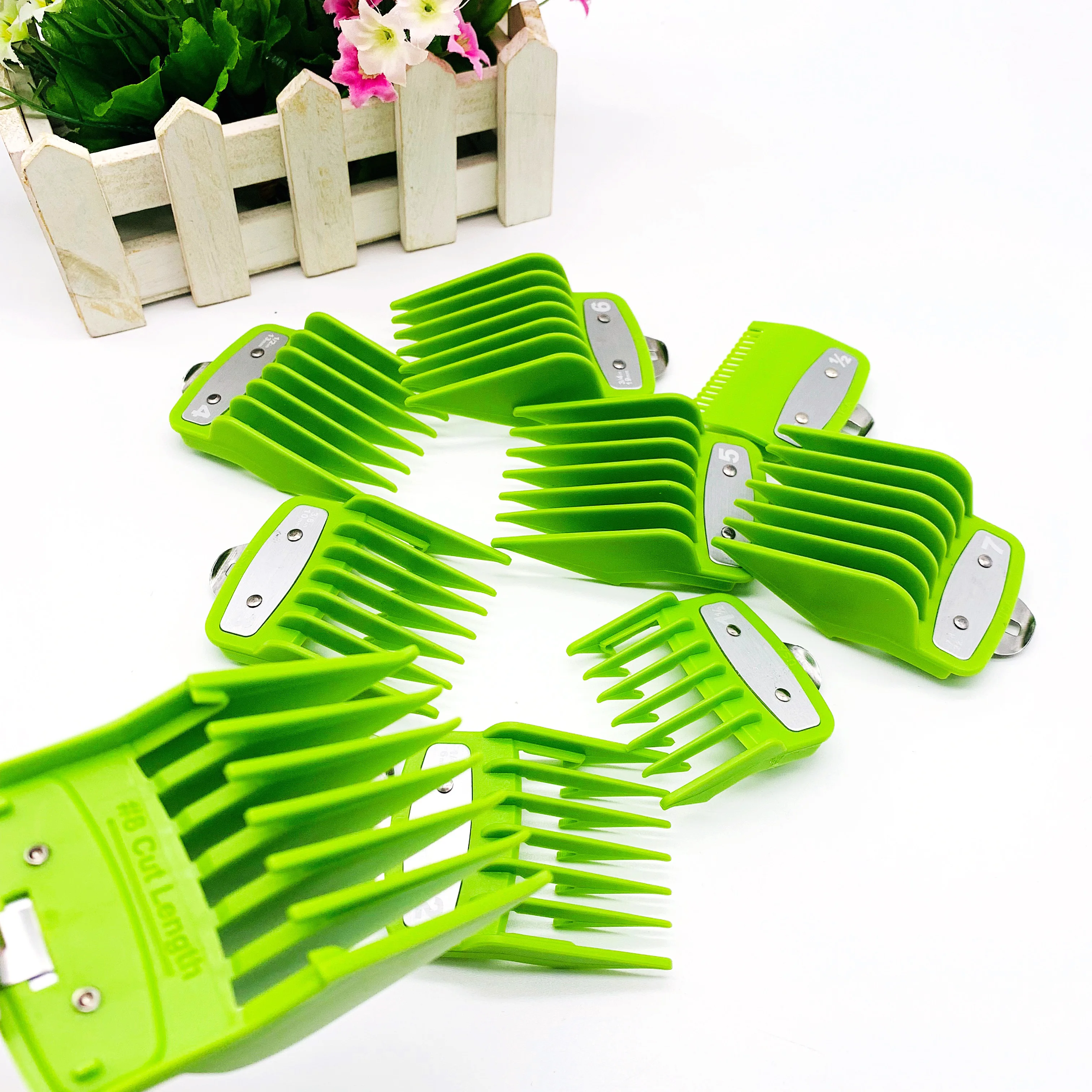 Профессиональная расческа Wahl с металлическим зажимом 10 шт. 1 5/3/4/5/6/10/13/16/19/22/25