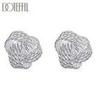 DOTEFFIL, Стерлинговое Серебро 925 пробы, мульти-круговой крест, глобальные серьги, очаровательные женские модные ювелирные изделия, свадебный подарок для вечеринки