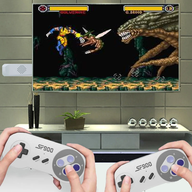 16-битная 8-битная Беспроводная игровая консоль VERORA в стиле ретро для ТВ SNES