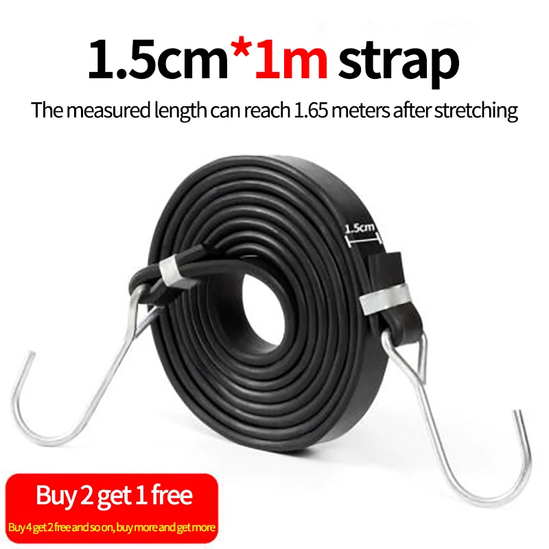 

Xunting Bicycle Luggage Rope Mountain Bike Elastic Straps Cord Hooks Strong Elasticity Motorcycle Straps Bicycle Accessories