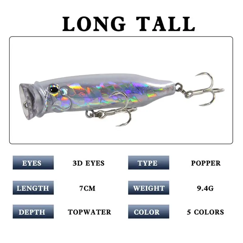 5 PC Fishing Baits Lifelike Creative Colorful Bait Artificial Fish Lures for Outdoor Trip Holiday | Спорт и развлечения