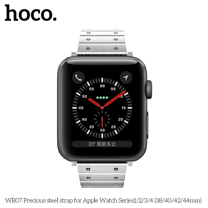 HOCO 22 мм браслет стальной ремешок для iwatch 4 полосы 44 мм 42 мм 38 мм аксессуары для часов Correa для Pulseira Apple Watch Series 5 4 3