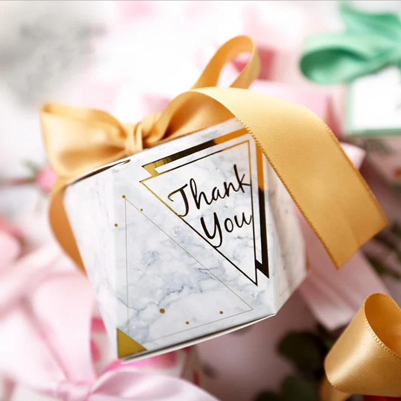 Новые высококачественные коробки для конфет из алмазной бумаги свадебные