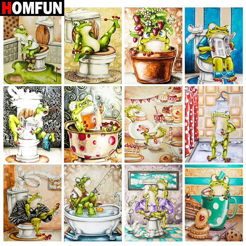 Алмазная живопись HOMFUN картина сделай сам из квадратных/круглых страз мультяшная