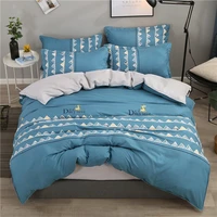 new cartoon bedding set kids room home decor small frogs bed linens set pillowcase flat bed sheet twin queen bed duvet cover set