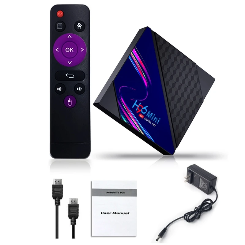 

H96mini RK3318 And roid 10.0 Smart TV Box 2.4G&5G Dual Wifi BT4.0 Media Player