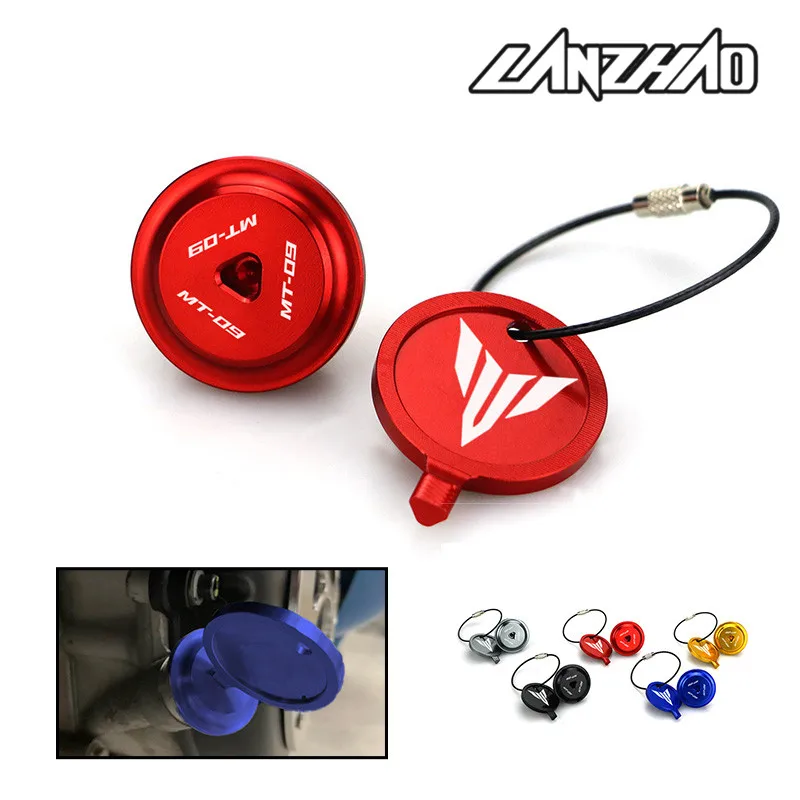 

YZF MT09 XSR900 motorcycle performance CNC aluminium alloy anti-theft oil engine oil feet screw cover