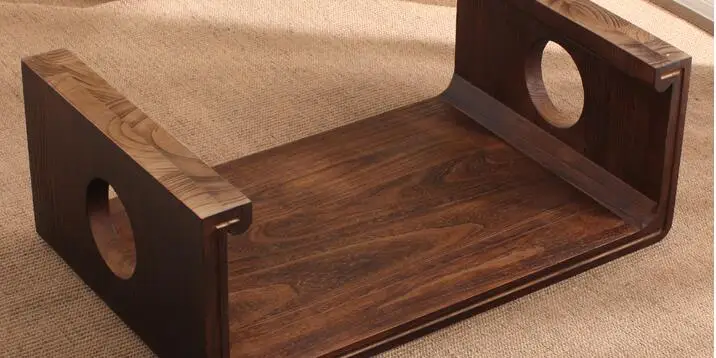 

Small Japanese Tea Table Rectangle Asian Antique Furniture Living Room Oriental Traditional Wooden Floor Low Side Table Laptop