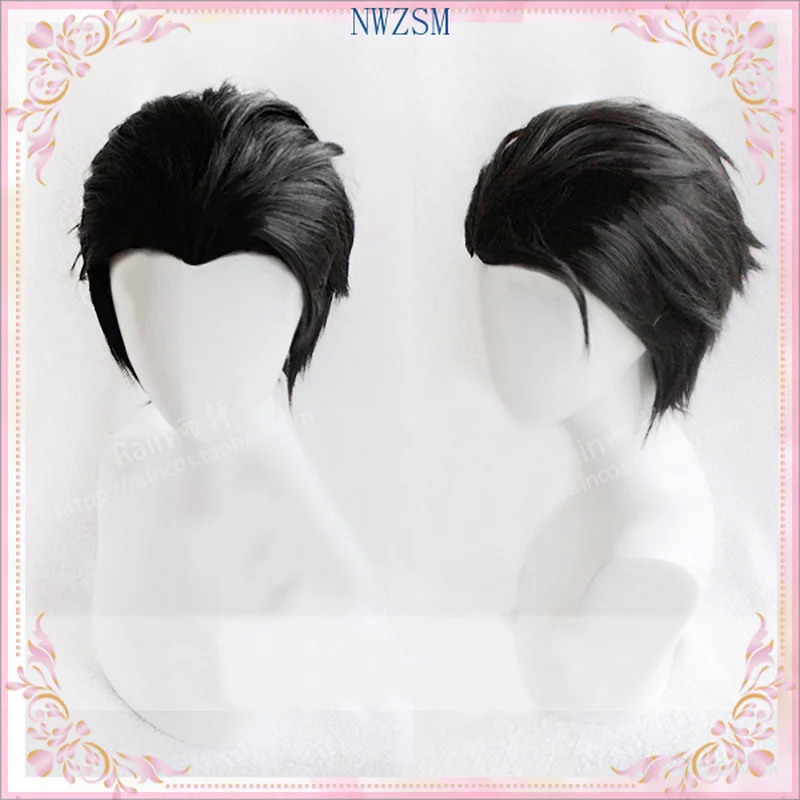 

Аниме Юри! На ледяной Katsuki Yuri короткий черный термостойкий косплей парик + парик шапочка