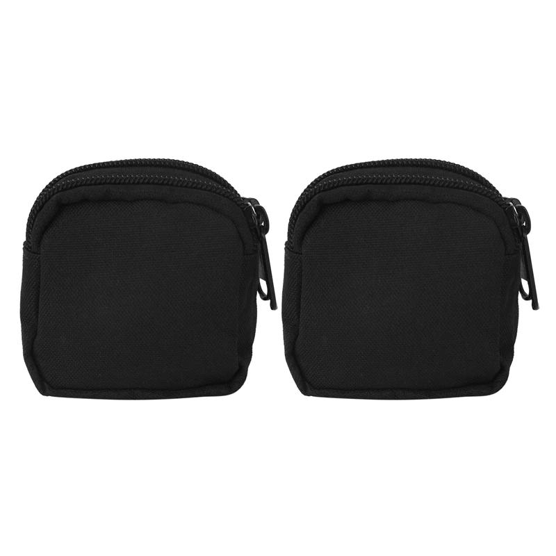 

2X Small Outdoor Pouch,Mini Purse Organizer Army Molle Gear(Waterproof)(Dual Layer Pockets) Nylon EDC