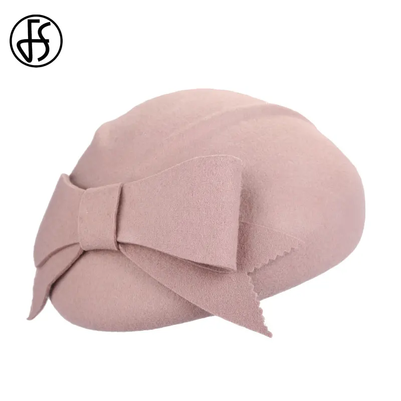 FS розовая шерстяная шляпа для женщин Зимняя мужская на открытом воздухе