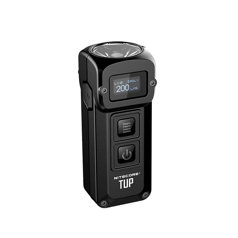 NITECORE TUP 1000 люмен металлический брелок из нержавеющей стали светильник с OLED