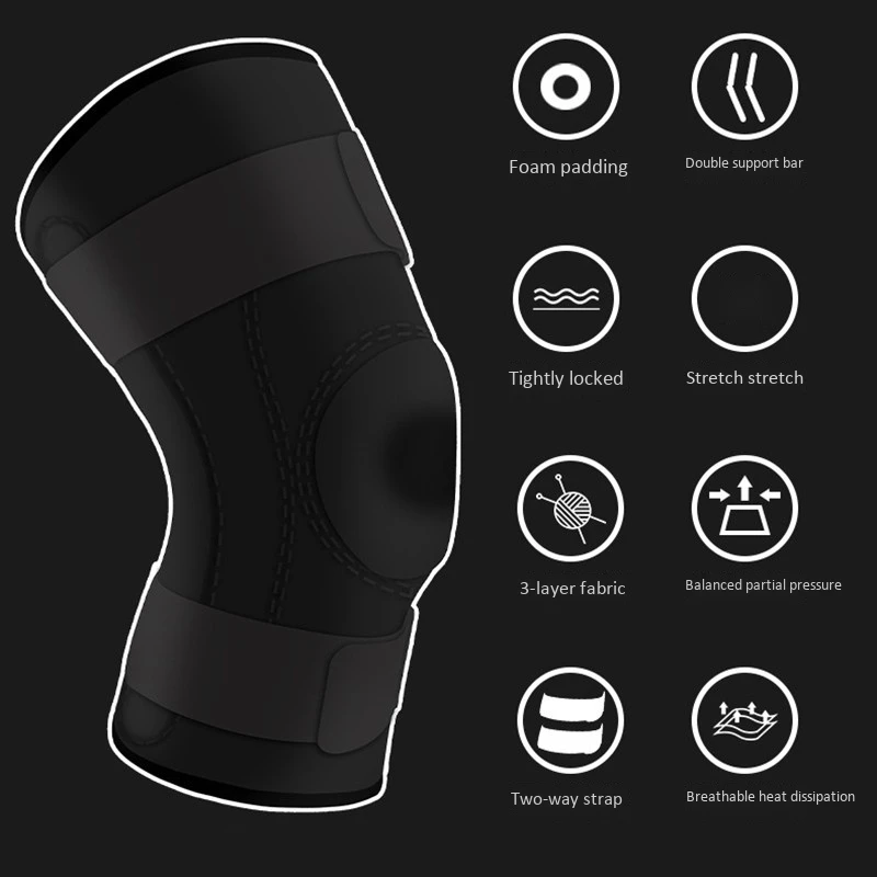 

Adjustable Support Sports Knee Pads Anti-Collision Outdoor Breathable Anti-Collision Nylon Buckle Protector Running