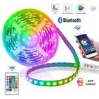 Светодиодная лента, USB, Bluetooth, управление через приложение, 5050 RGB, смарт-лампа на Рождество, Новый Год, свадьбу, украшение, подсветка телевизора, Диодная лента