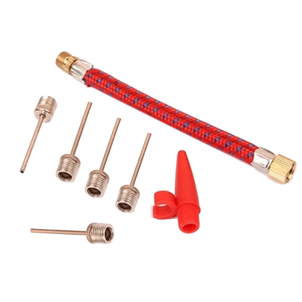 

1 Set Football Bike Ball Hand Pump Accessorie Sports Inflate Needle Tube Universal Valve Adaptor