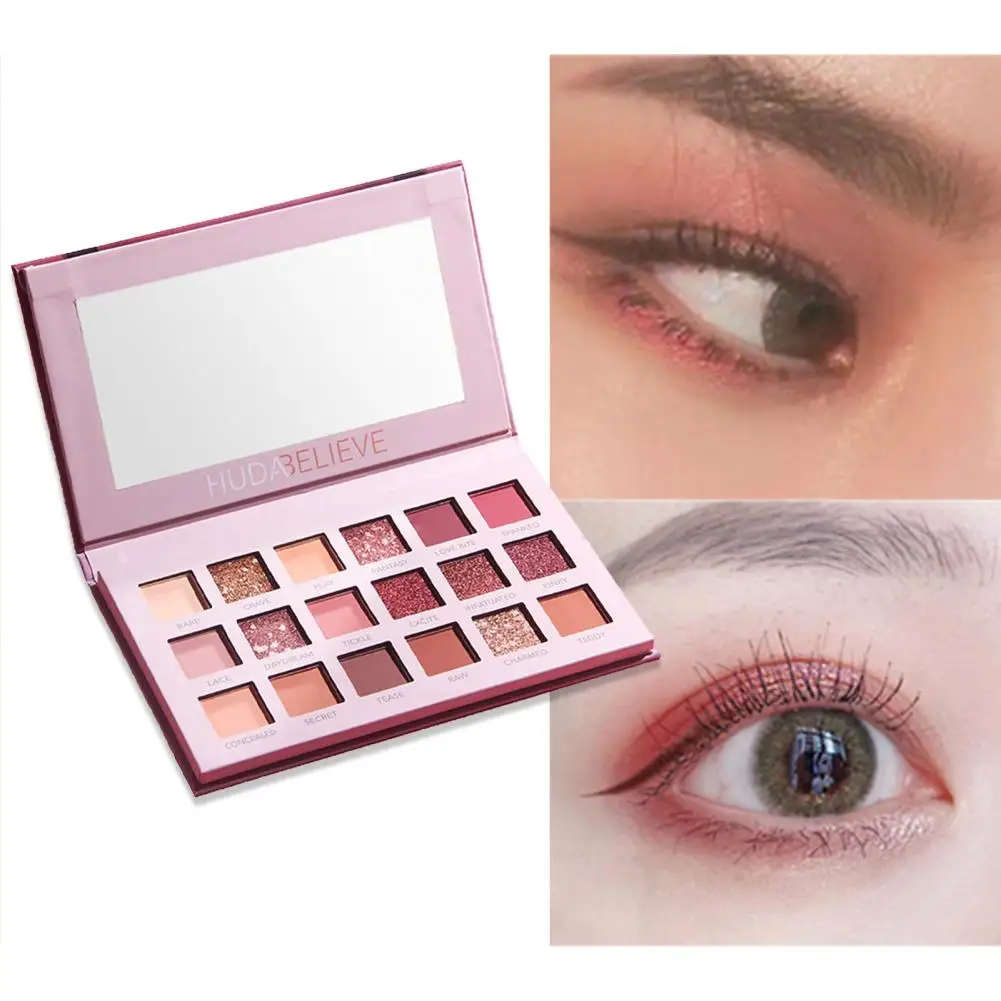 19 7 г блестящие тени для век Палитра стойкая водостойкая минеральная пудра 18