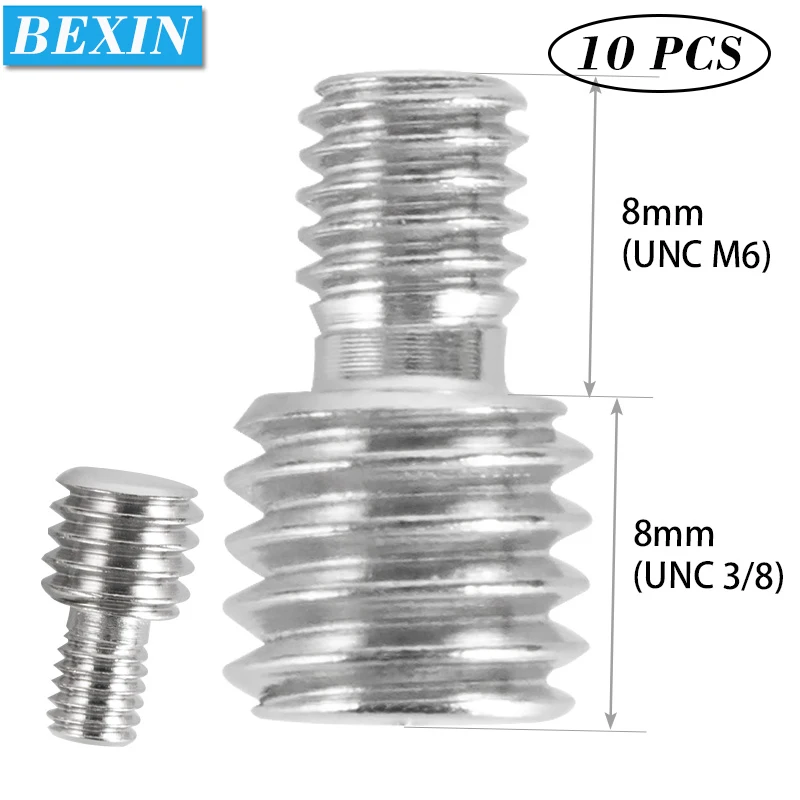 

10 PCS Camera accessories screw quick release screw 3/8 to M6 conversion screw tripod mount adapter for dslr camera monopod
