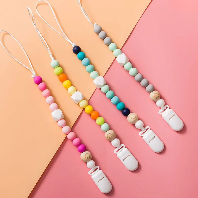 1 шт. силиконовые цепочки для укусов радужная мультяшная цепочка прорезывания