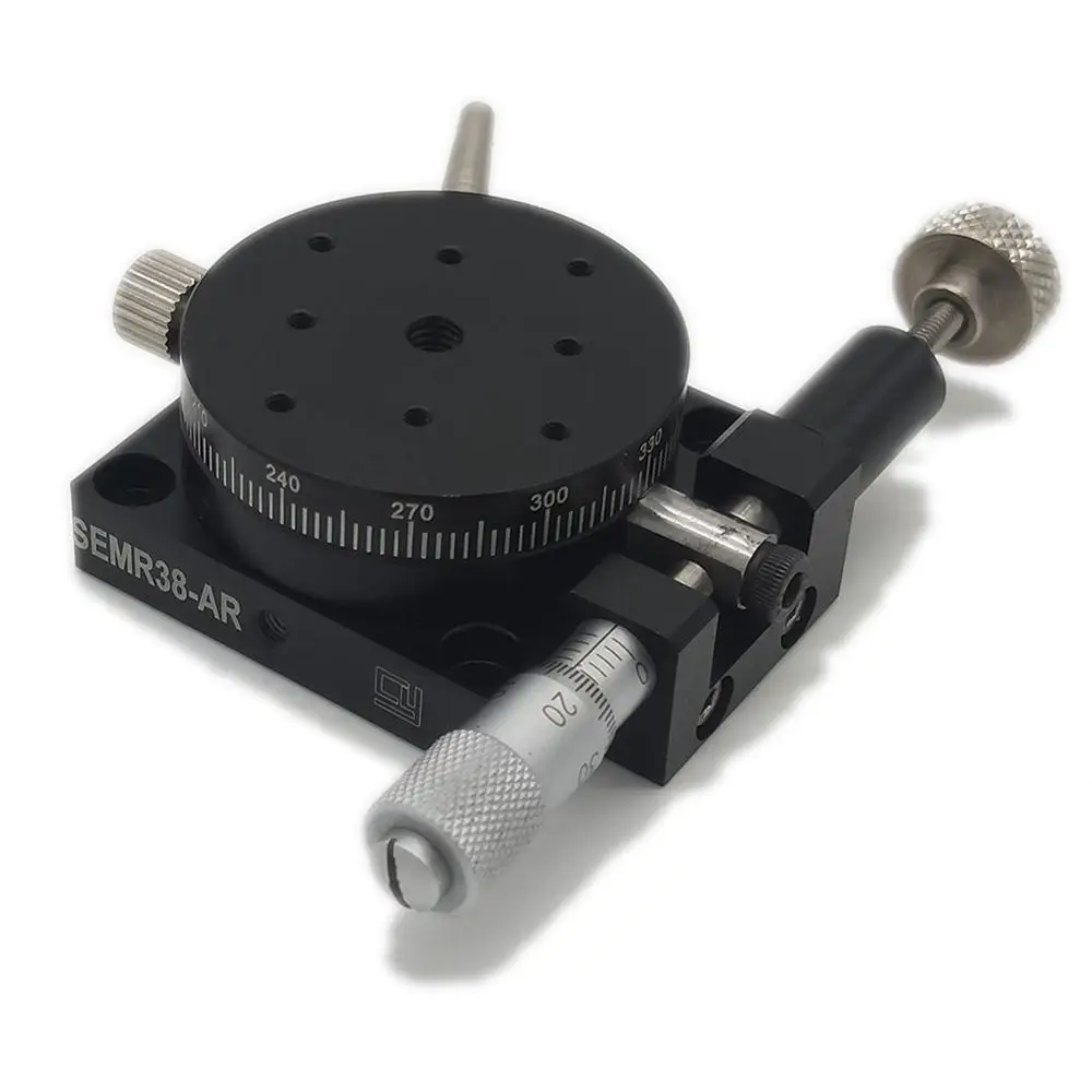 Ручная вращающаяся Стадия R-axis угловая скользящая регулировка 360 вращающийся