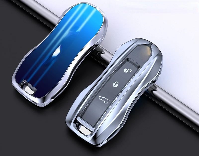 

Автозапчасти, металлическое градиентное стекло для Porsche, чехол для автомобильного ключа, чехол для Cayenne Palamela Key