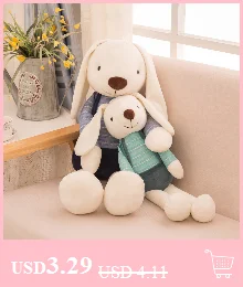 Kawaii Кролик плюшевые игрушки кролик мягкие животные куклы мягкие игрушки Детская кровать подушка Успокаивающая Игрушка Дети День рождения пасхальные подарки