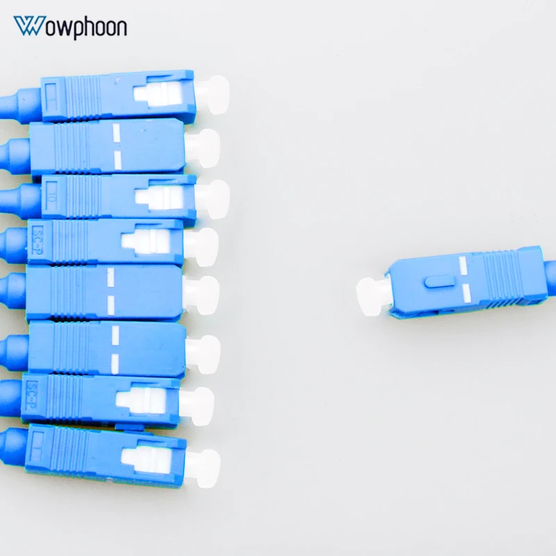 20PCS 1x2 1x4 1x8 1x16 SC APC fiber optic plc splitter steel tube cable 2 way 4way 8 way optical PLC splitter