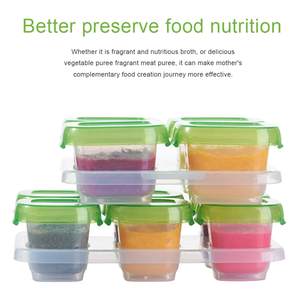 

Baby Food Box Baby Fresh Keeping Food Box Mini Food Frozen Storage Sealed Box Portable Snack Fresh Keeping Case