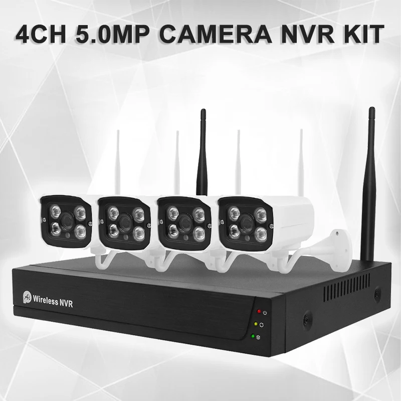 

4CH Video Surveillance Camera NVR Kit Tuya IP66 Waterproof 5MP Wireless IP Camera WIFI CCTV Security System Net Video Recorder