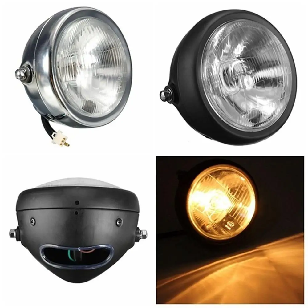 

Universal 12V 5 Inch Motorcycle 35W Amber Headlight For Yamaha For Kawasaki