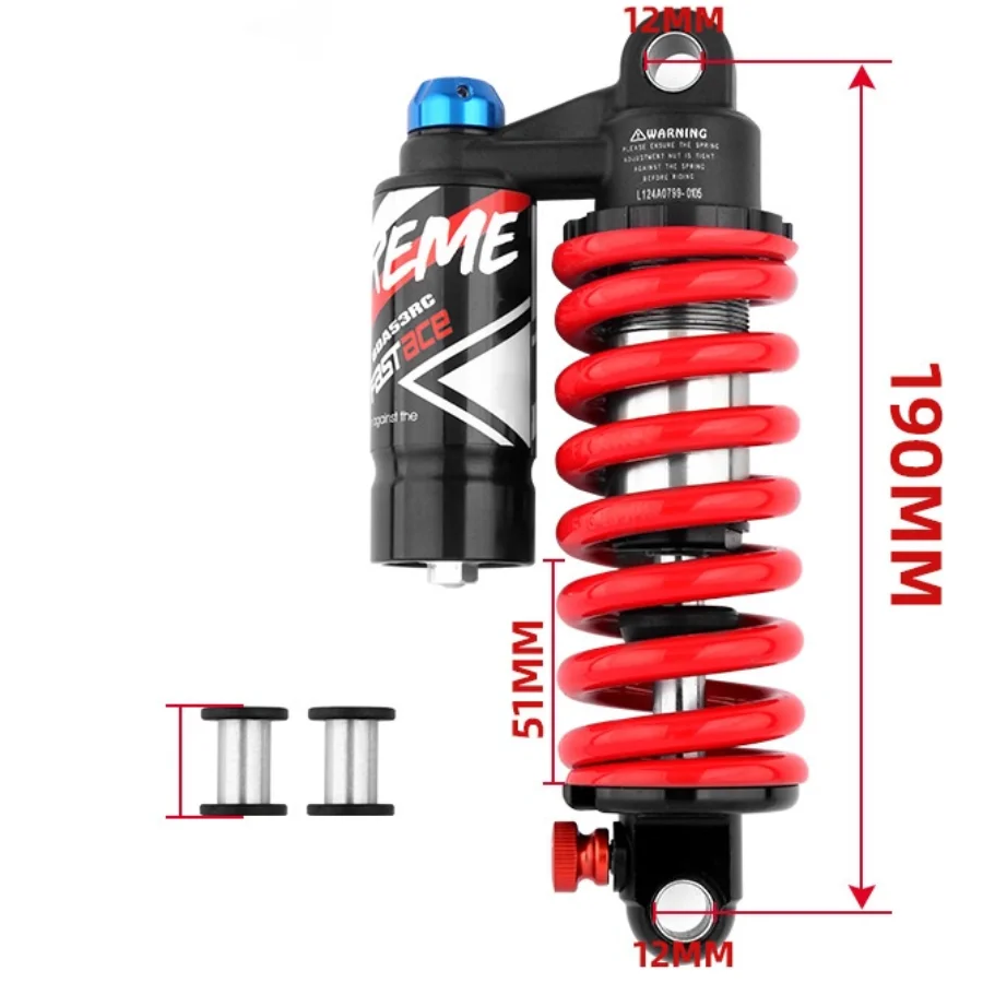 

Outdoor Mountain Bike Accessories Shock Absorber Bicycle Spring 190-200-210-220-230-240mm Shock Absorber Bicycle Accessories