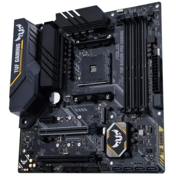 Материнская плата asus tuf b450m-pro gaming soc-am4 amd b450 4xddr4 matx ac`97 8ch(7.1) gblan raid+dvi+hdmi | Компьютеры и