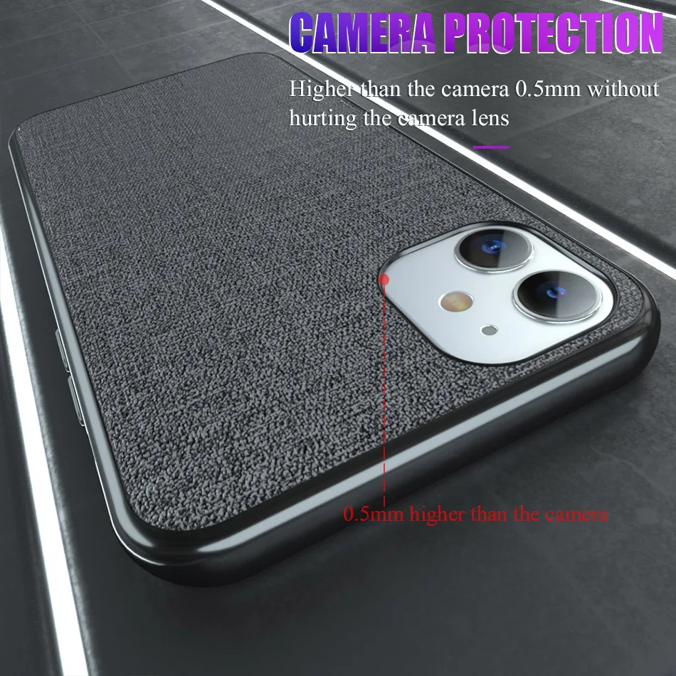 Тканевый текстурный чехол для iPhone 11 7 X XS Pro Max мягкий силиконовый Ультратонкий 8 Plus