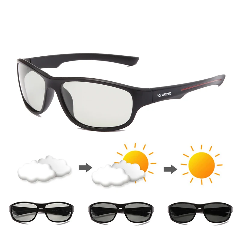 

Photochromic Sunglasses Men Polarized Driving Glasses Male Change Color Sun Glasses Vision Night polaroid Driver's Eyewear UV400