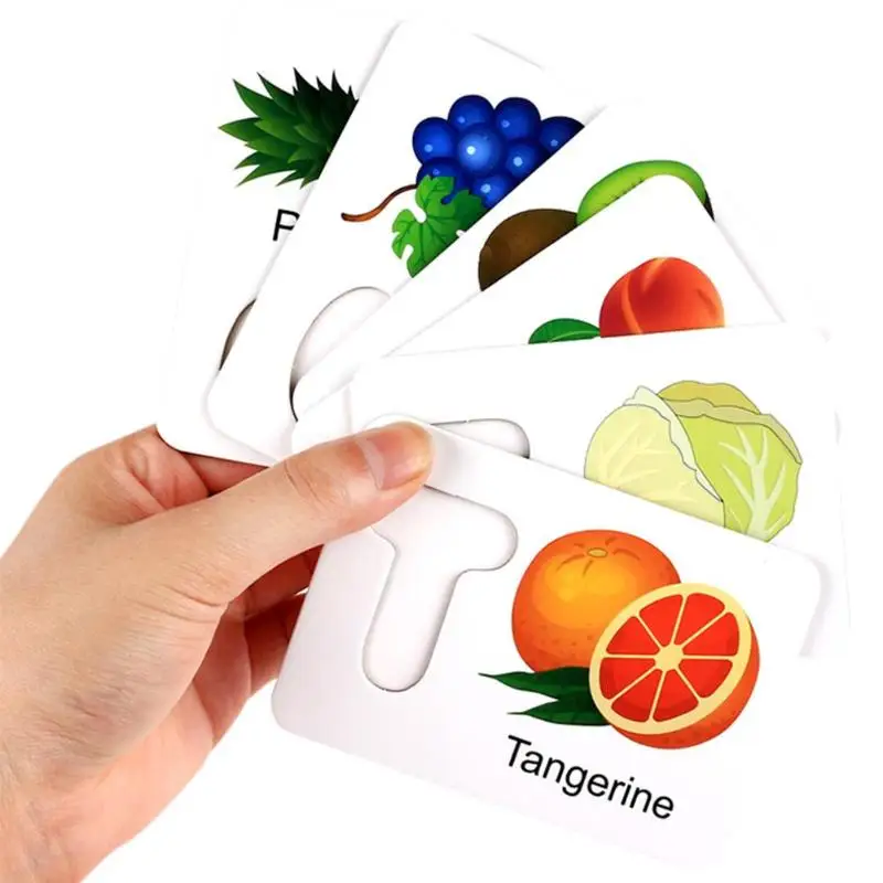 Деревянная картонная обучающая английская деревянная игрушка улучшающая