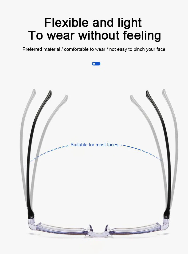 Топ 2021 Новинка очки для чтения без оправы с защитой от сисветильник мужчин и
