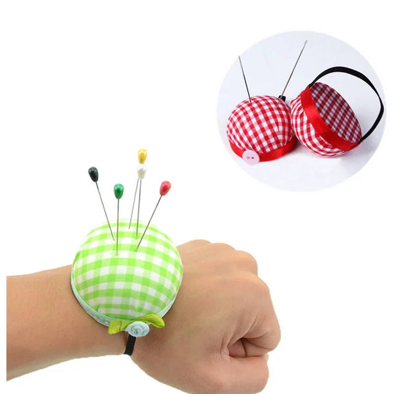 Шариковая Подушечка для игл с эластичным поясом запястья DIY инструмент рукоделия