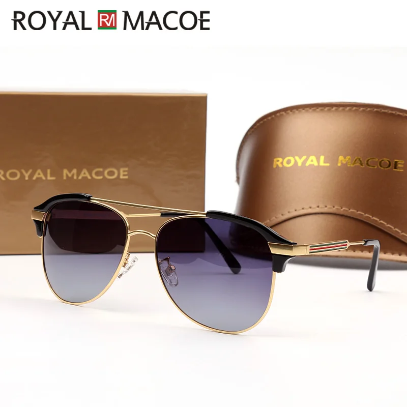 Солнцезащитные очки кошачий глаз ROYAL MACOE для мужчин и женщин роскошные брендовые