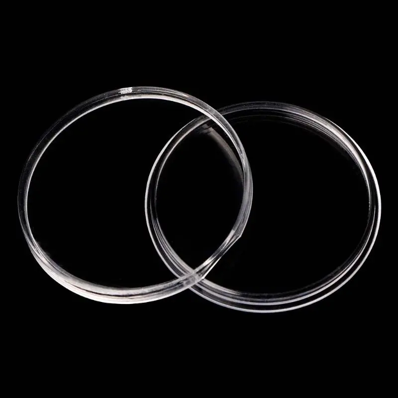 30Pcs Round 46mm Direct Fit Airtight Coin Capsules Holder Display Collection Case Storage Box With 16/20/25/27/30/38mm Pad Rings | Дом и сад