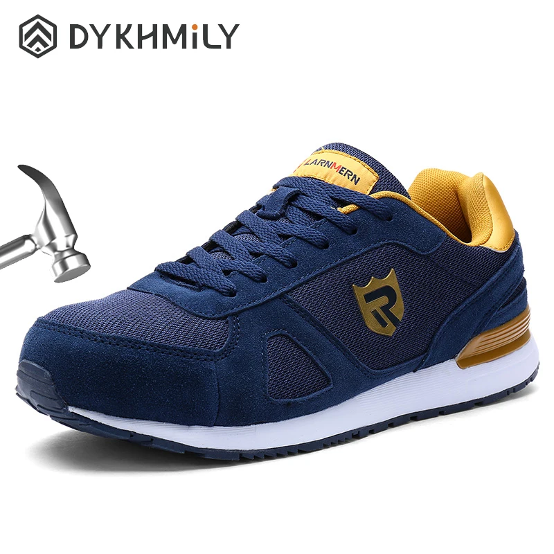 DYKHMILY/защитная обувь со стальным носком мужские Нескользящие кроссовки SRC легкие