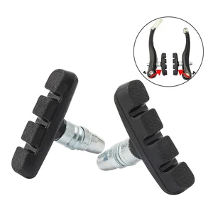 Mountain Bike V Brake Block Rubber Brake Pads Silent Wear-resistant Highway Folding Dead Flying Accessories Bicycle Brake