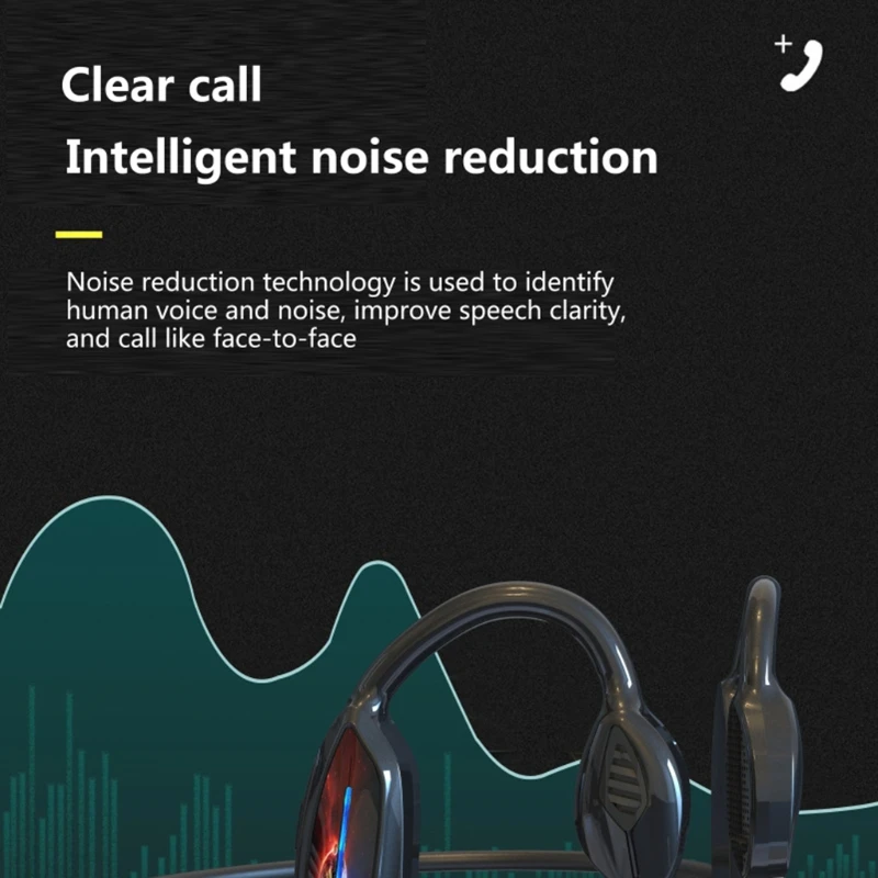 Беспроводные наушники с костной проводимостью и встроенным микрофоном